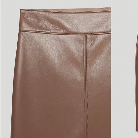 Babaton vegan leather skirt - Picture 3 of 6